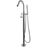 Wiesbaden Caral thermostatische badmengkraan vrijstaand chroom