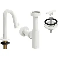 Clou Kaldur set tbv (New)Flush / First fonteinen, mat wit