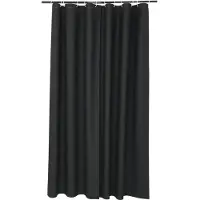 Wicotex Douchegordijn Uni Peva 180x200 zwart zwart PEVA plastic Douchegordijn