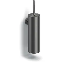Clou Flat toiletborstelgarnituur wandmodel, gunmetal geborst. PVD