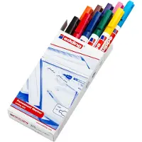 Edding permanent marker 400, doos van 10 stuks in geassorteerde kleuren
