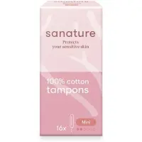 Sanature Katoenen Tampons Mini 16 stuks