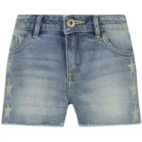 Vingino Korte broek high waist Dafina Star Meisjes Blauw 128