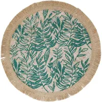 Creative Tops - Placemats, Set van 4 Stuks, Geweven, Groene Bladeren, 42 cm - Creative Tops