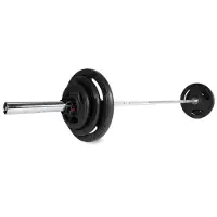 VirtuFit Olympische Gietijzeren Halterset - 90 kg