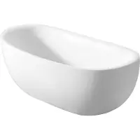 ZEZA Aosta vrijstaand bad - 180x80x63cm - wit 2432004