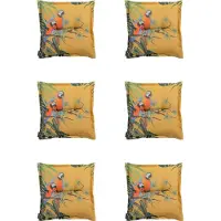 Madison - Zitkussens - Universeel - 6 stuks - 50x50cm - Riff - Yellow