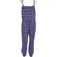 Sarcia.eu Marineblauwe gebloemde meisjesjumpsuit