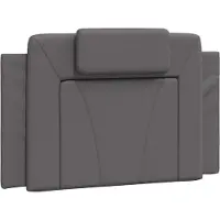 vidaXL Hoofdbordkussen "Viana" 90 cm kunstleer grijs