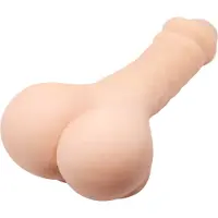 Baile Masturbator en Penis Verlenger Bigger Man - Penis Masturbator met Anaal Opening - Twee in één Masturbator - Dildo en Masturbator - 24 cm x 5.2 cm- Flesh