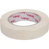Kortpack Vibac - Masking Tape/Schilders Tape 25mm breed x 50mtr lang - Beige - 36 Rollen per Doos - Solvent belijming - Afplaktape - Maskeertape - (021.0231)