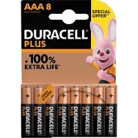 Duracell Batterij plus aaa 8st promo - 10 stuks