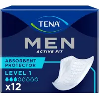 Essity TENA MEN, vormgegeven inlegverband, niveau 1, 12 stuks