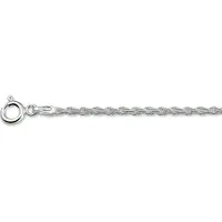 The Jewelry Collection Zilveren Armband koord 2 1002170 18 cm