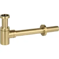 Saqu Desire designsifon Laag Messing Geborsteld