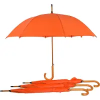 Discountershop Paraplu 4 stuks - Set van 4 Oranje Automatische Paraplu's 102cm - Windbestendig Paraplu Voor Volwassenen - Ideaal voor Koningsdag!