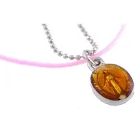 Behave - Ketting met Maria Hanger in Twee Lagen - Roze en Bruine Accenten voor een Betekenisvolle Stijl