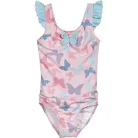 Playshoes - UV - Werend - Badpak - Roze - Vlinders - Maat 134/140