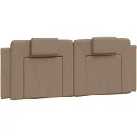 vidaXL Hoofdbordkussen "Viana" 120 cm kunstleer cappuccinokleurig
