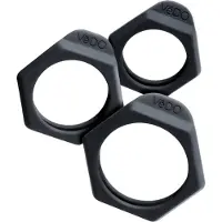 VeDO – Siliconen Cockring Trainings Set met Edgy Design 3 Delig – Zwart