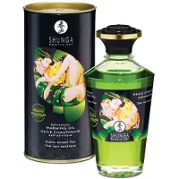 Shunga - verwarmende massageolie - groene thee - 100ml