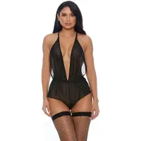 Erotic Treasure Forplay - Pure Intentions Romper - Zwart