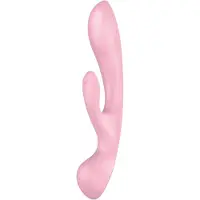 Satisfyer Triple Oh - vibrator met clitorisstimulator - oplaadbaar - roze