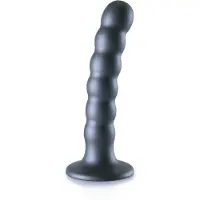 Ouch! Geribbelde G-spot dildo met zuignap 13 cm - Gun Kleur