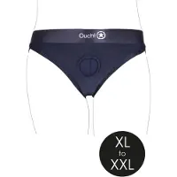 Ouch! Ouch - Vibrating Strap-on Hipster - Zwart