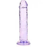 Realrock Dildo recht model met zuignap 14.5 cm - Paars