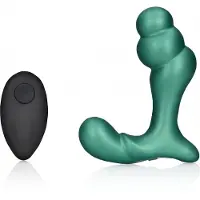 Ouch! Prostaat stimulator met Ribbels - Metallic Green