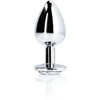 Ouch! Aluminium Butt Plug Medium - Zilver