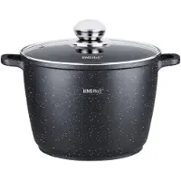 KINGHOFF pot met coating marmer. 10l 28cm KH1599