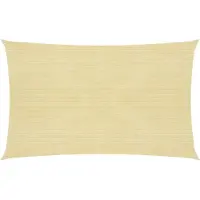 vidaXL Zonnezeil 160 g/m² 3x6 m HDPE beige