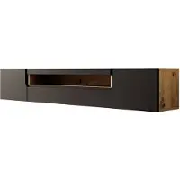 Meubella TV-Meubel Dylan mat zwart eiken 200cm