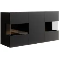 Meubella | Dressoir mat zwart hangend 120x35x60