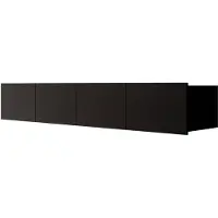 Meubella TV-Meubel Calabas mat zwart 200 cm hangend