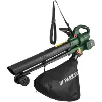 Parkside Accu-bladzuiger/-blazer 40V zonder accu - Snelheidsniveau 6 - 3-in-1 functie - Krachtige blazer, efficiënte zuiger en geïntegreerde hakselfunctie