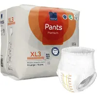 Abena Pants Premium XL3 - 16x Absorberend Broekje, te Dragen als Gewoon Ondergoed - Voor het Verlies van de Hele Blaasinhoud en (Dunne) Ontlasting - Heupomvang 130-170 cm - Absorptie 2600 ml