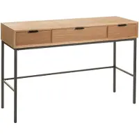 Jline Console 3 Lades Hout/Metaal Naturel