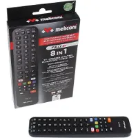 Meliconi Volledig 8+ (Universeel, Infrarood), Afstandsbediening, Zwart