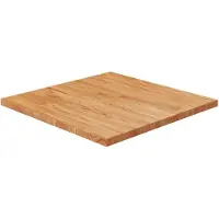 vidaXL Tafelblad vierkant 60x60x2,5cm massief eiken lichtbruin