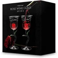 Mikamax - Rose Wine Glass Set