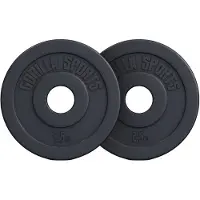 Gorilla Sports Olympische Halterschijven 2 x 2,5 kg Kunststof - 50 mm
