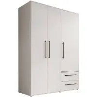 Meubella Kledingkast Mayen - Wit - 145 cm