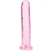 Realrock Dildo recht model met zuignap 20 cm - Roze