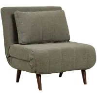 Livin24 Slaapfauteuil Hanna gerecyclede stof groen