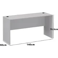 VDD Gaming Bureau - laptoptafel - 140 cm breed en 50 cm diep