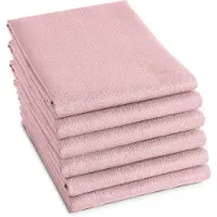 DDDDD Theedoek Logo Pastel Pink (Set van 6)