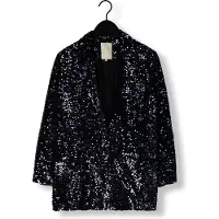 Notre-V Dames Blazers Nv-christine Glitter Velvet Blazer - Zwart - Maat S